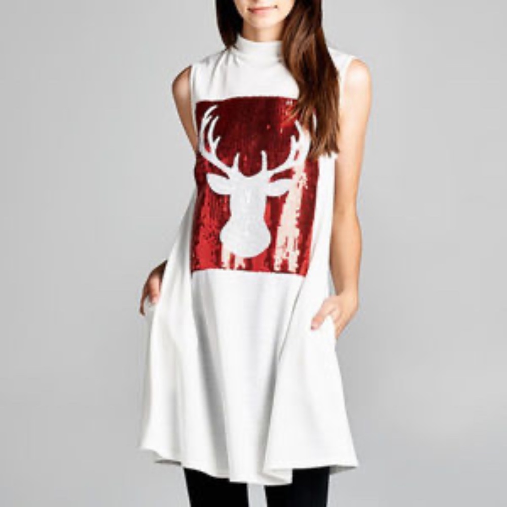 Love Kuza, Deer sequence Holiday dress....